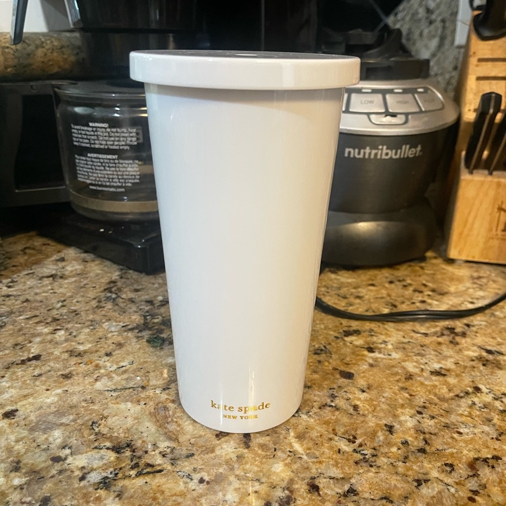 Kate Spade Classic White Tumbler